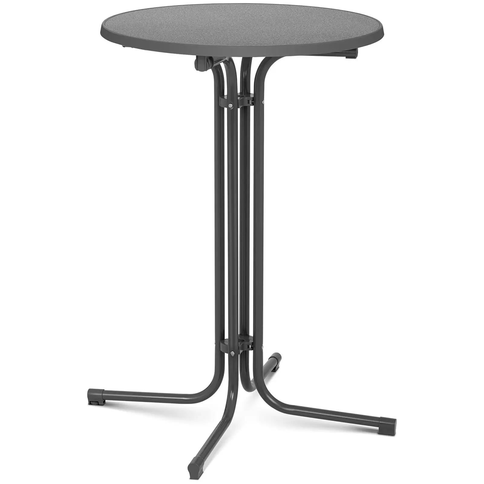 Visoki barski stol - Ø 70 cm - sklopivi - sivi