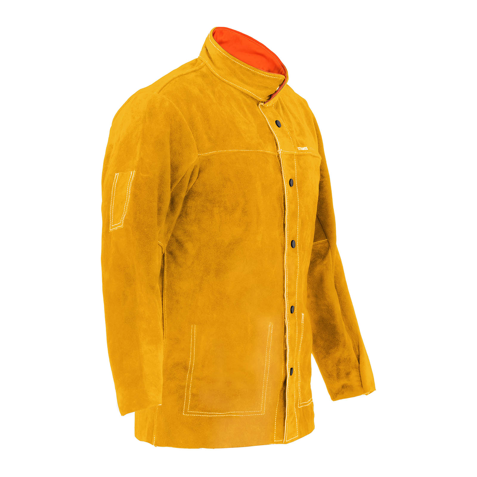 Goveđa kožna jakna za varenje - zlatna - veličina L