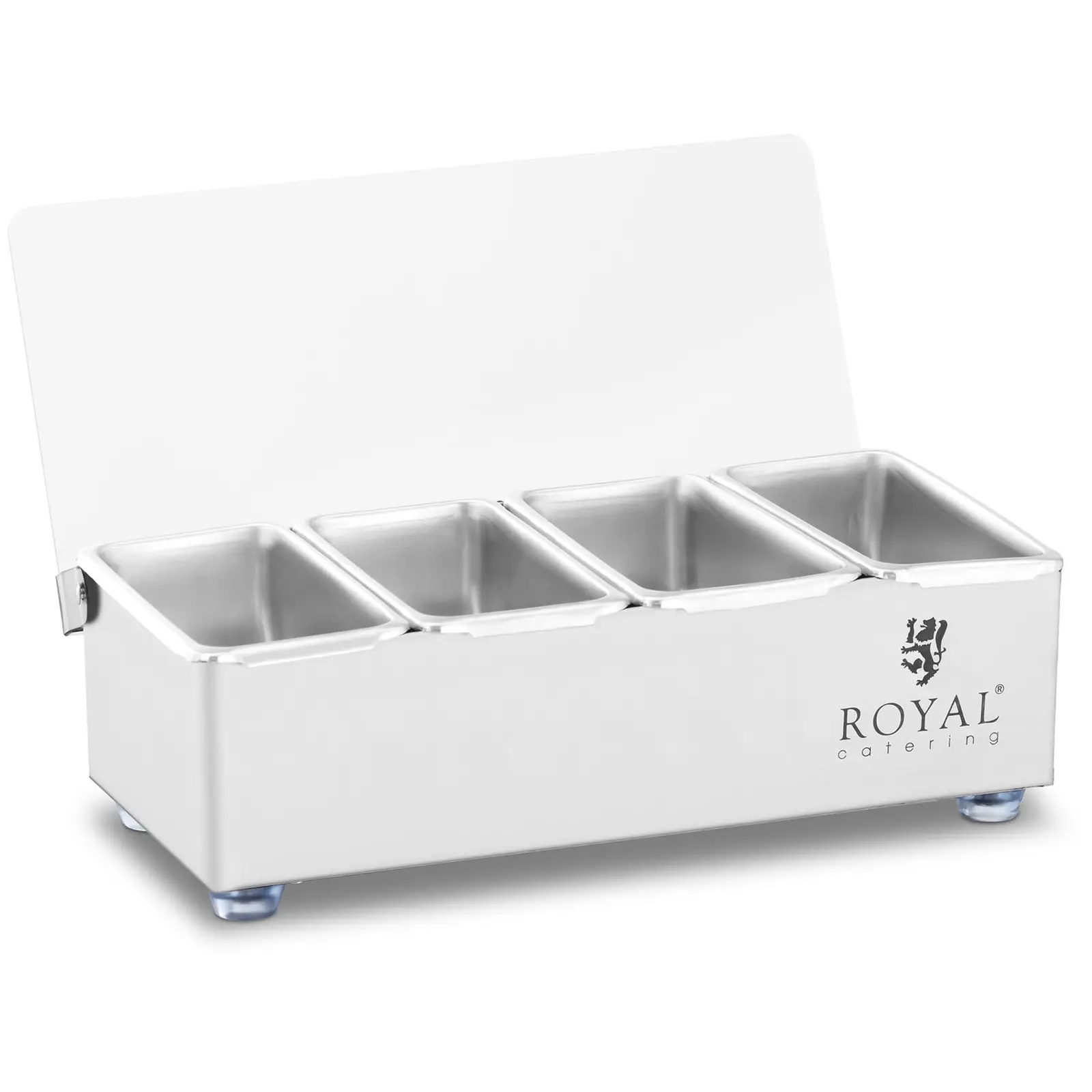 Držač začina - Nehrđajući čelik - 4 x 0,4 l - Royal Catering