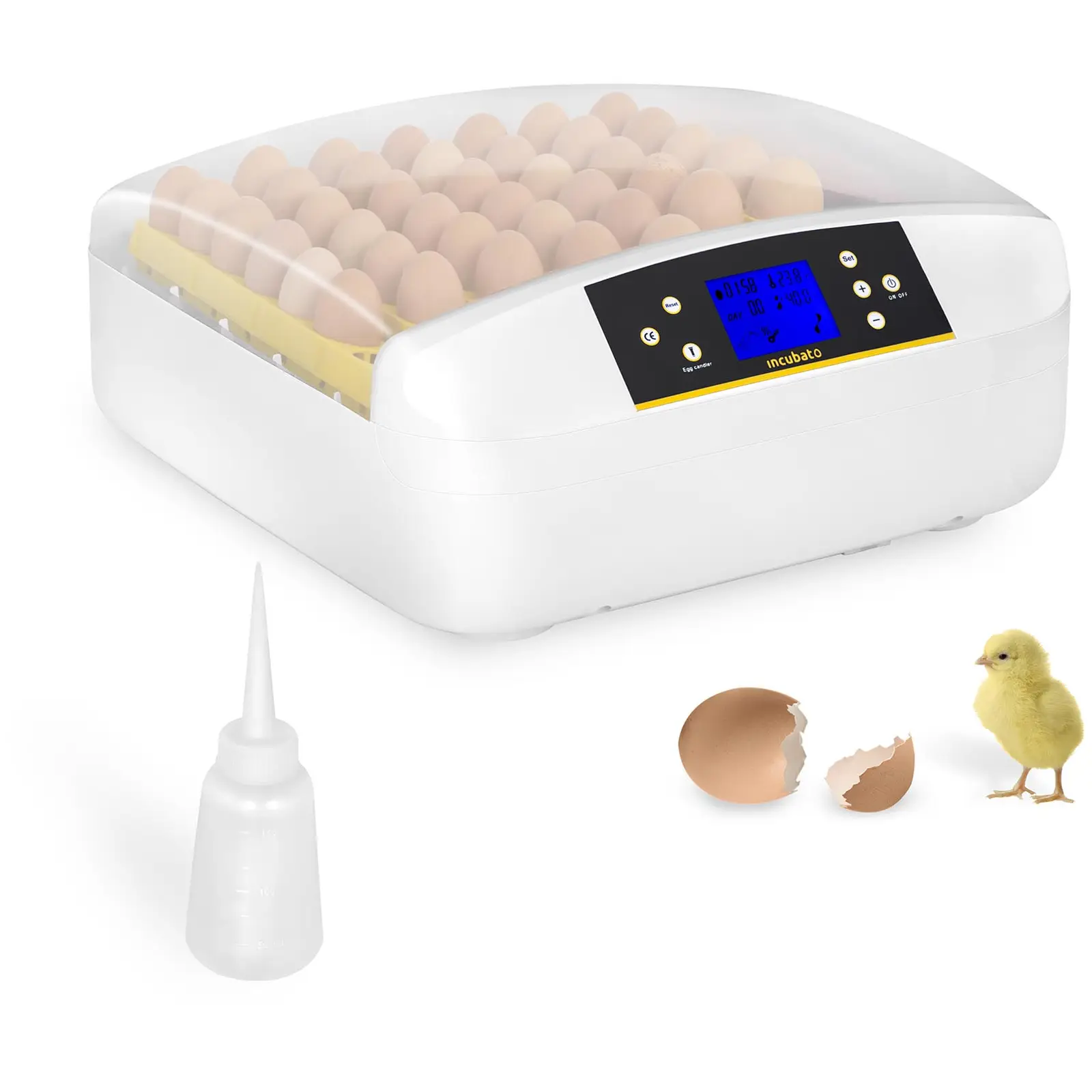 Inkubator za jaja - 56 jaja - uklj. Dozator vode - potpuno automatski
