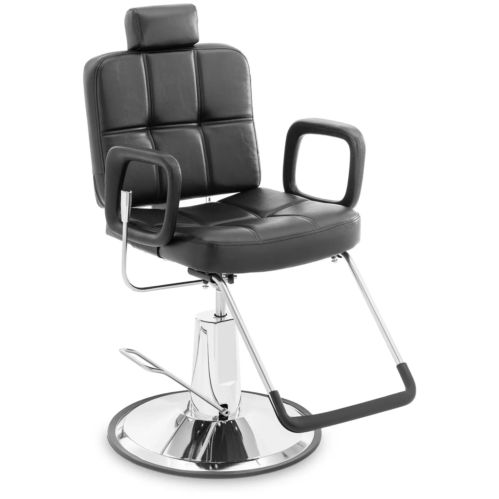 Salonska stolica - Naslon za glavu i noge - 52 - 64 cm - 150 kg - crna