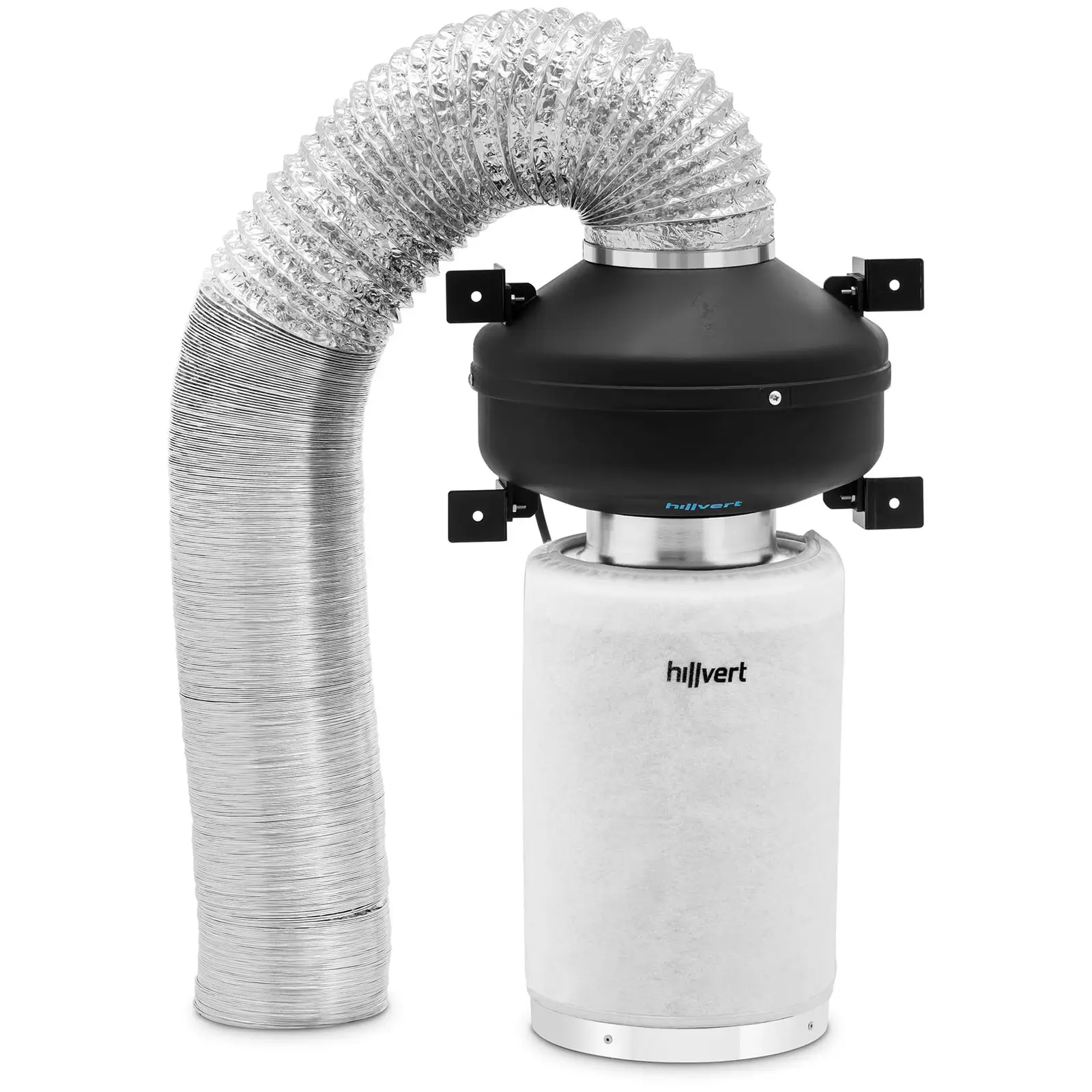 Set filtara za zrak - filtar s aktivnim ugljenom / cijevni ventilator / crijevo za ispuh zraka - Ø 130 mm izlaz