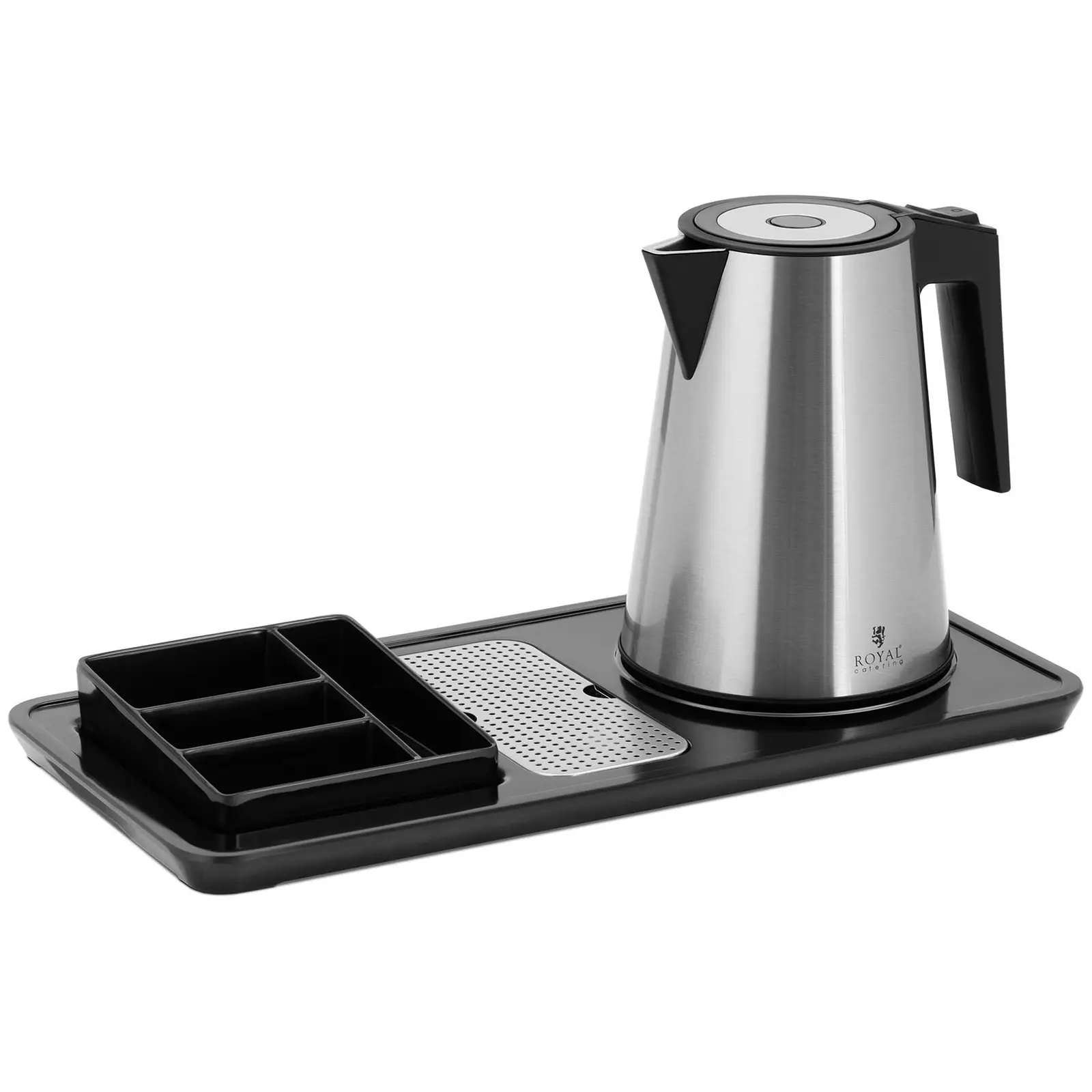 Kuhalo za vodu - Stanica za kavu i čaj - 1,2 l - 1800 W - srebrna - Royal Catering