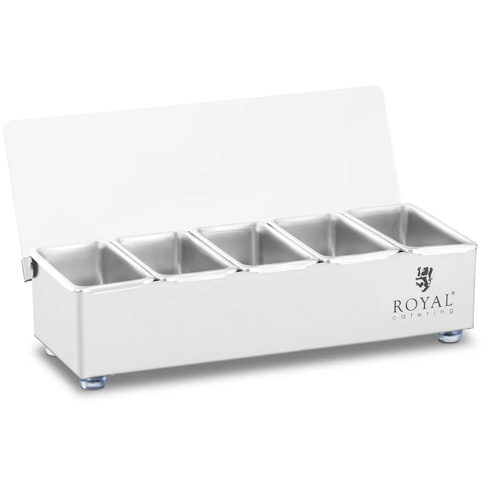 Držač začina - Nehrđajući čelik - 5 x 0,4 l - Royal Catering